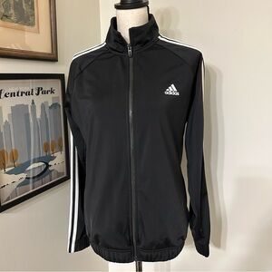 Adidas Black and White Performance Jacket SZ L